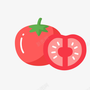彩色颜料番茄图标