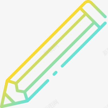 I字母渐变色铅笔设计167渐变色图标