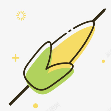 烤玉米图标