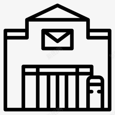 楼市开盘邮局大楼市图标
