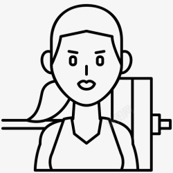 女子举重举重运动员女高清图片