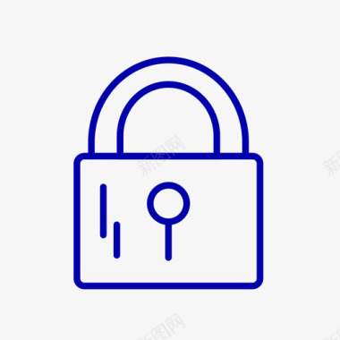 隐私锁锁图标