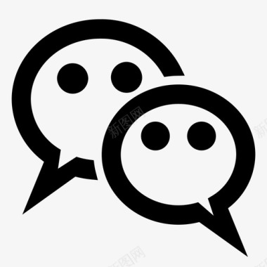 微信qq微信图标