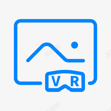 四个PNG高清VR全景图图标