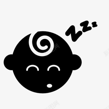 正在睡觉的宝宝图标图标