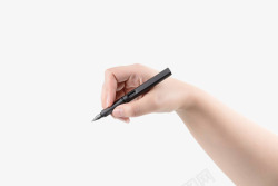 拿笔的手握笔素材