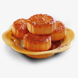 中国传统中秋佳节海报月饼合成素材