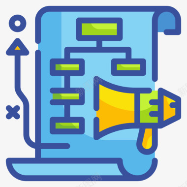 利益策划策划营销策略11线条色彩图标