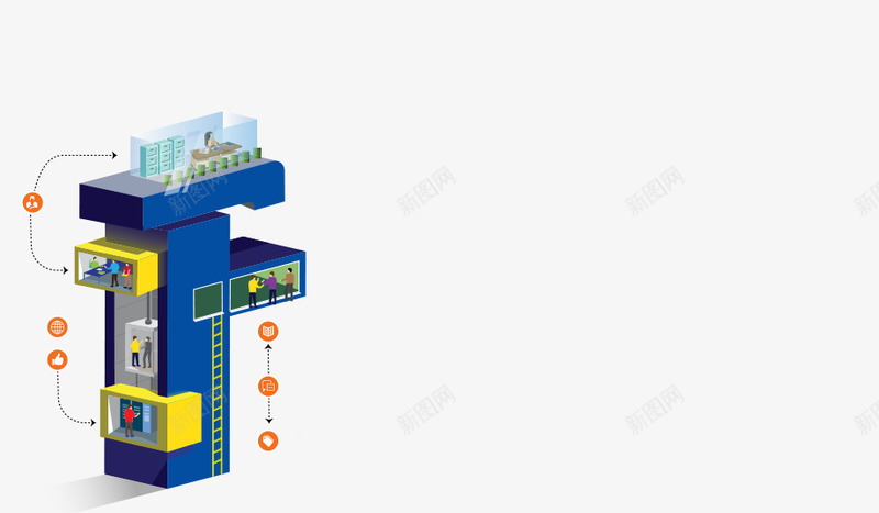 3D25D立体分层商业地产店铺Fpng免抠素材_88icon https://88icon.com 立体 分层 商业地产 店铺