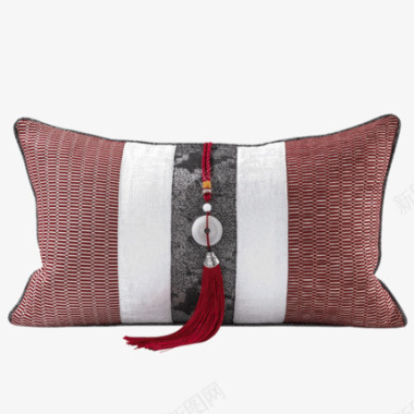 新中式花纹新中式抱枕套客厅沙发全棉靠背样板房间软装腰枕靠枕靠图标