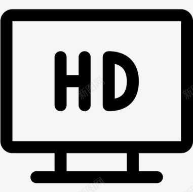 显示HD高清视频电视显示器图标