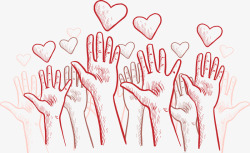 爱心手公益素材