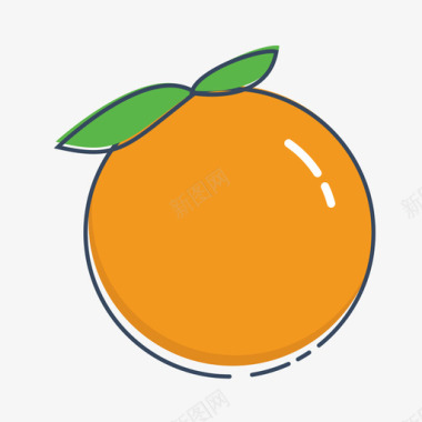 可爱的蜜蜂橘子图标