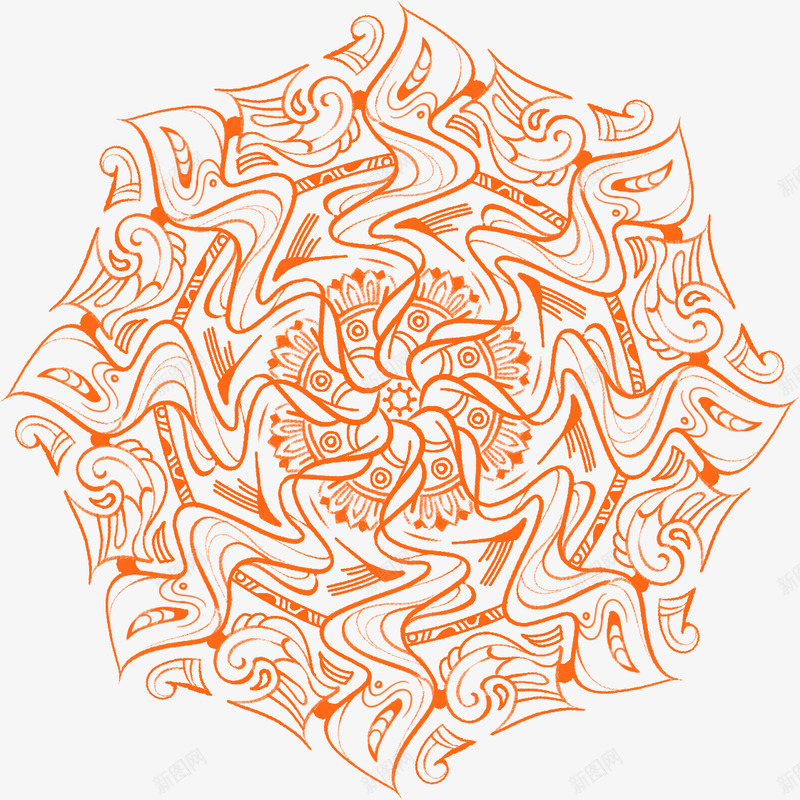 装饰纹样底纹复古佛教手绘png免抠素材_88icon https://88icon.com 装饰 纹样 底纹 复古 佛教 手绘