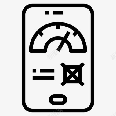 询价表车速表智能手机技术11线性图标