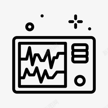 医用药箱心电图监护仪医用248线性图标