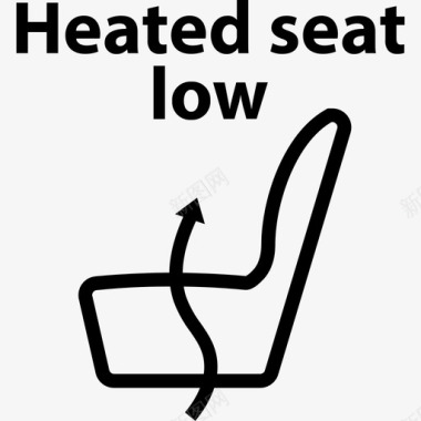 加热加热座椅低温图标