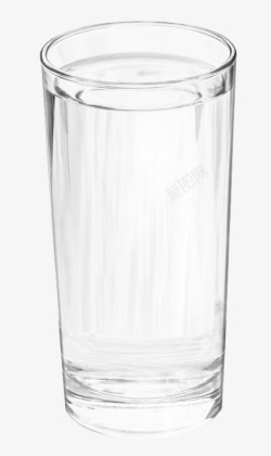 玻璃杯水透明孤立喝液体素材