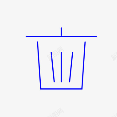 矢量标志垃圾桶图标