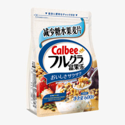 Calbee卡乐比减少糖早餐即食速食谷物食品麦片富素材