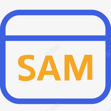 多色混合图标SAM卡管理图标