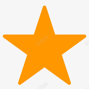 橙色PNG64星星点亮橙色图标
