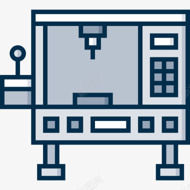 山3D3d打印机工业流程46线性彩色图标