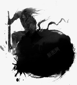 艺术泼墨彩色绘画涂鸦纯图素材