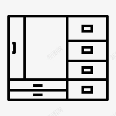 橱柜衣柜报价单壁橱橱柜家具图标