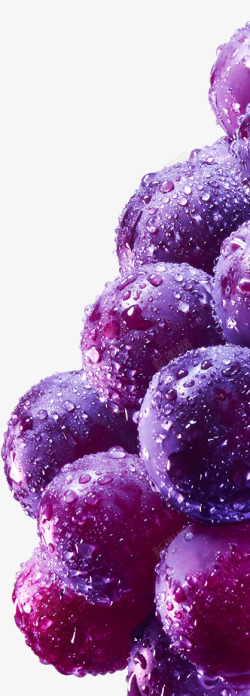 蓝莓还是葡萄水果透明底色素材