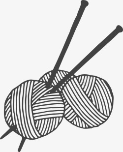 毛线球100手绘家居厨房食品等矢量插图合集包Han素材