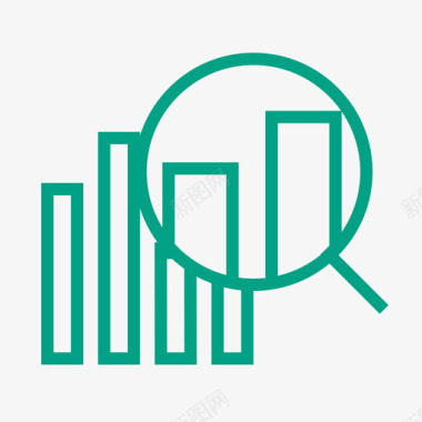 矢量数据分析数据分析图标