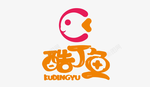 手绘鼠酷丁鱼logo图标
