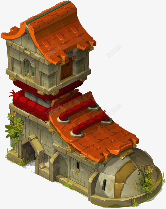 DOFUS建筑设计png免抠素材_88icon https://88icon.com 建筑设计