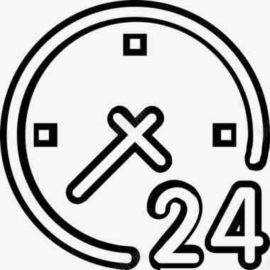 24小时矢量图24小时历史图标