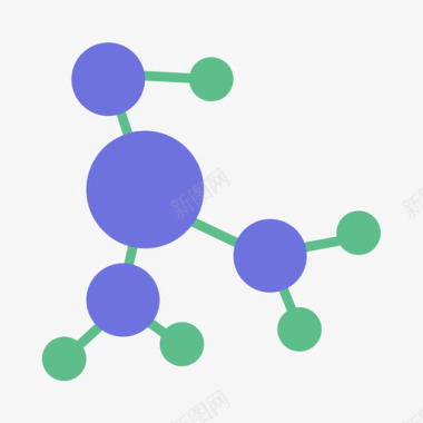 商务几何扁平背景fsux图表关系图图标