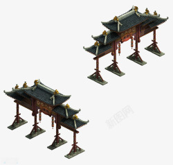 dsp三渲二一组精美建筑场景模型微Element3dsP高清图片