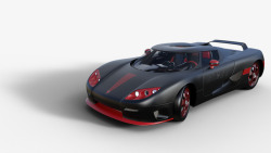汽车跑车模型3D图形呈现车辆完成影子车轮素材