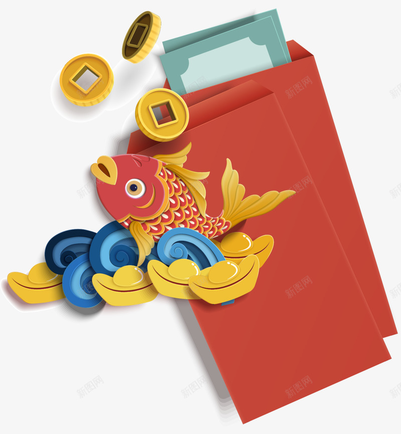 红包锦鲤中国风新年年货节元宵年味免扣png免抠素材_88icon https://88icon.com 红包 锦鲤 中国 国风 新年 年货 元宵 年味 免扣