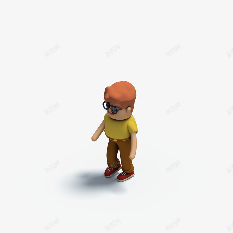 C4D人物小孩3D立体模型png免抠素材_88icon https://88icon.com 人物 小孩 立体 模型