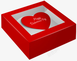 00038yige3D方形立体盒子里面是一张情人节素材