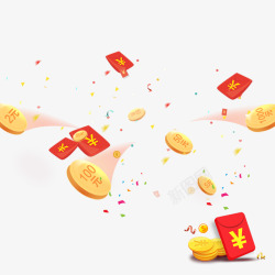 红色红包装饰素材