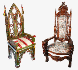 扶手椅椅子特隆帝国哥特式中世纪内政橡树家具座位巴洛素材