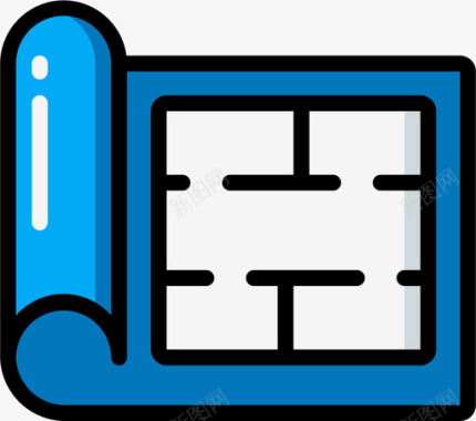 icon锁蓝图大地测量线颜色图标