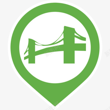 桥梁PNG设备监测桥梁监测点3图标