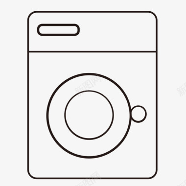 洗衣图标全自动洗衣机图标
