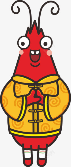 泗州薯片虾条人新年贺岁红包素材