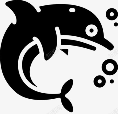 海豚潜水43填充图标
