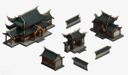 dsp三渲二一组精美建筑场景模型微Element3dsP高清图片