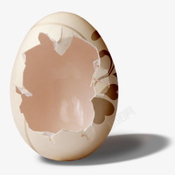 花纹鸡蛋鸡蛋壳破碎的鸡蛋壳敲开的鸡蛋蛋壳的旅素材